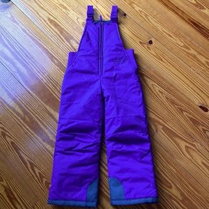 Arctix Girls Insulated Bib Overalls Snow suit Purple Size 5T